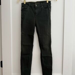 7 For All Mankind - Size 27 Skinny Olive Jeans